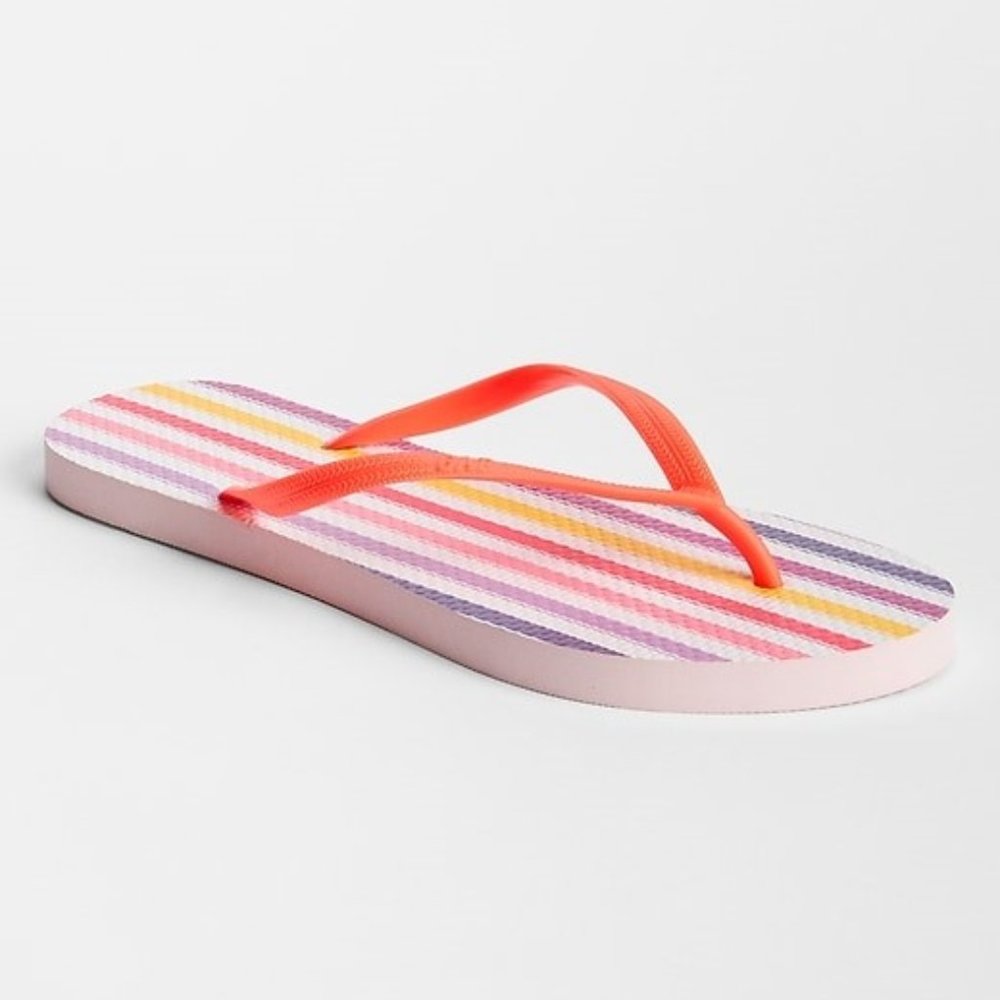 GAP Women Print Flip Flops 8 NWT